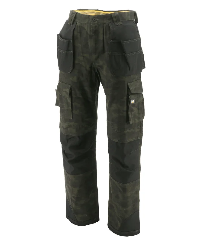 High-end Design Caterpillar Trademark Trouser (with holster pockets) - Night Camo