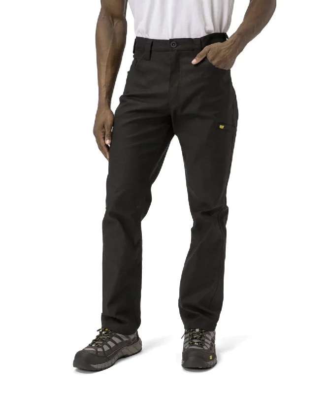 Street Cool Caterpillar Men's Stretch Canvas Utility Pants - Black