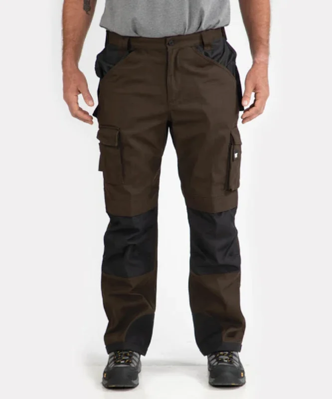Elegant Design Caterpillar Trademark Trousers (with holster pockets) - Dark Earth