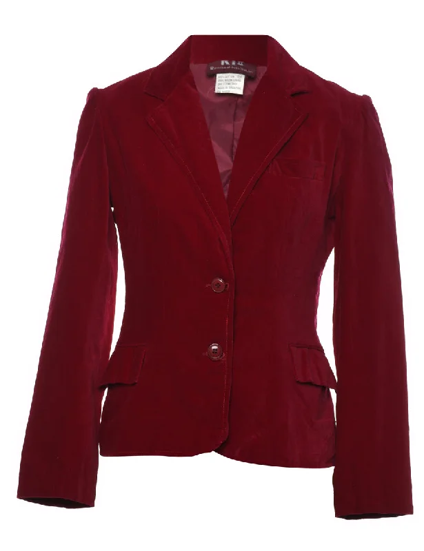 Integrated Design Classic Maroon Blazer - M