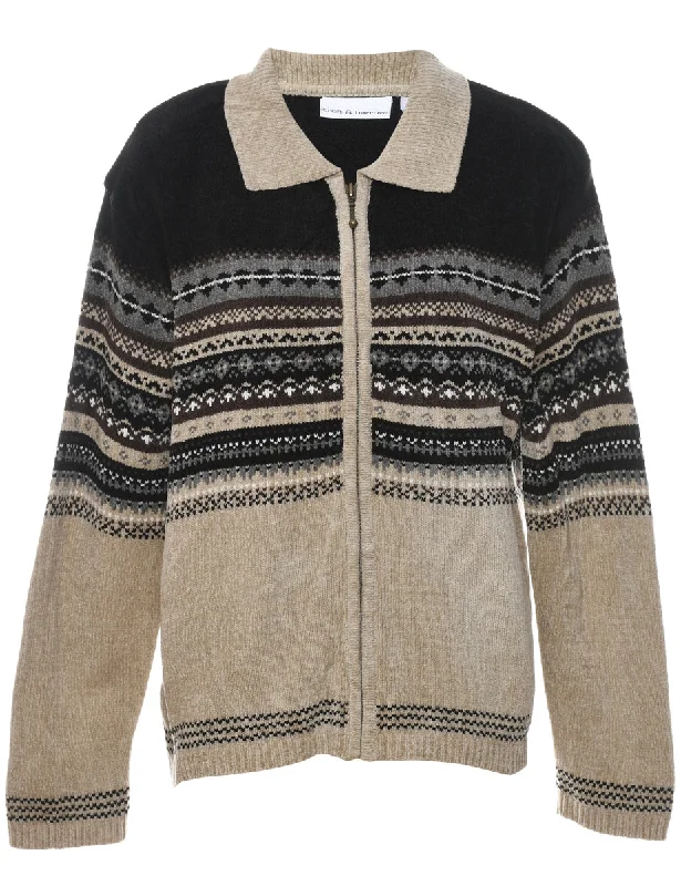 Comfortable Wear Classic Nordic Cardigan - M