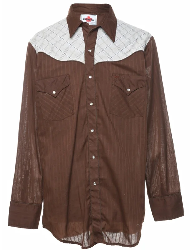 Chic Relaxation Classic Western Shirt - L