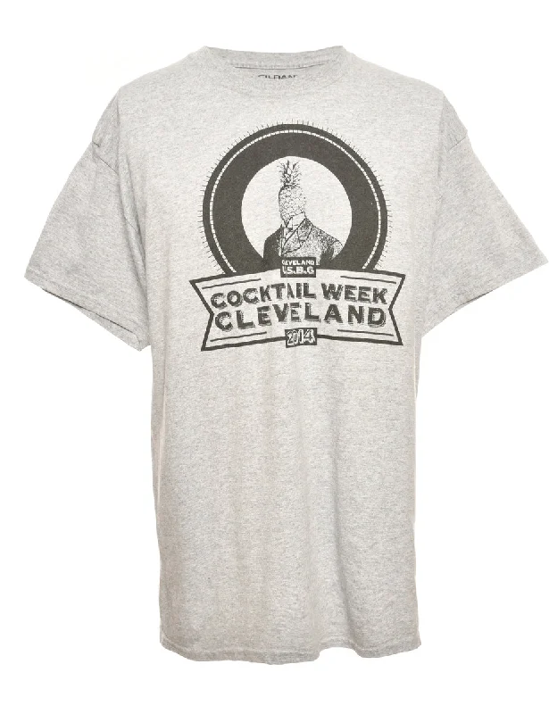 Lounge Chic Cocktail Week Cleveland Printed T-shirt - S