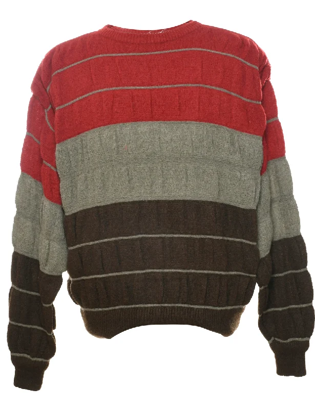 Relaxed Dresses Colour Block Jumper - M