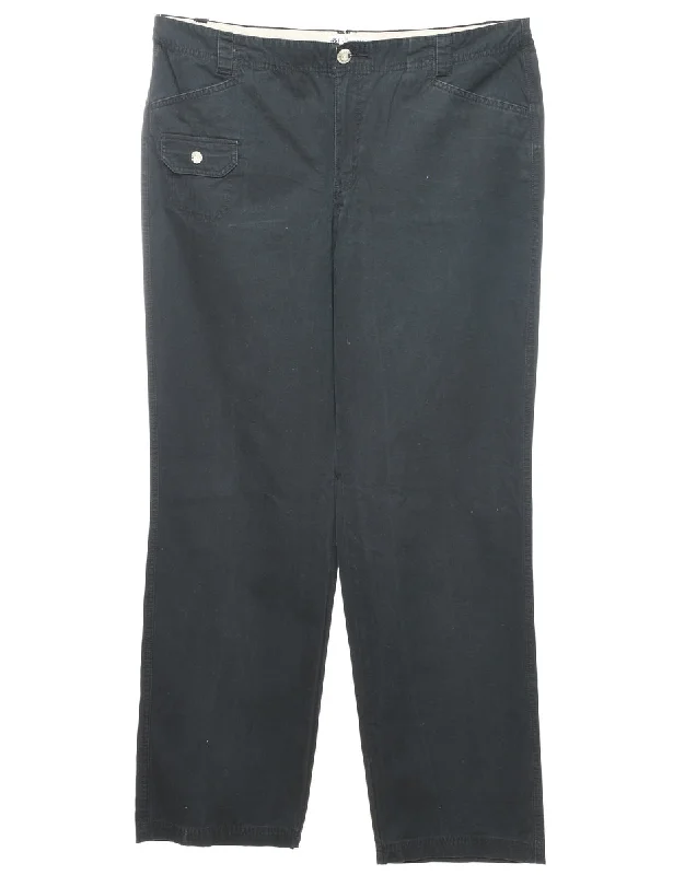 Chic Comfort Columbia Black Cargo Trousers - W37 L34