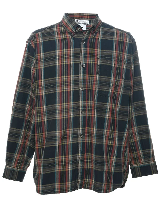 Breathable Style Columbia Checked Shirt - L