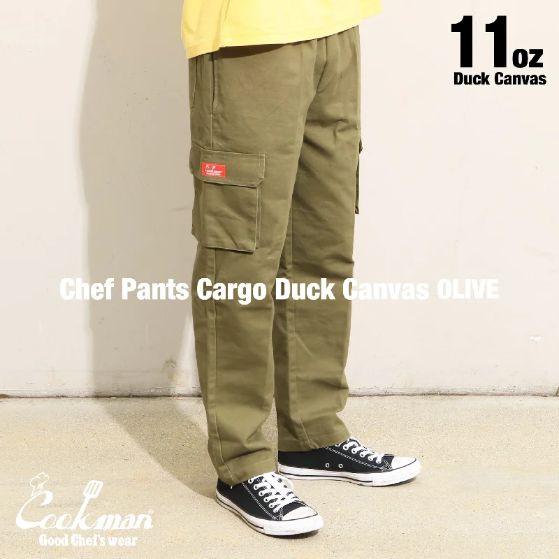 Soft Fashion Cookman Chef Pants Cargo - Duck Canvas : Olive
