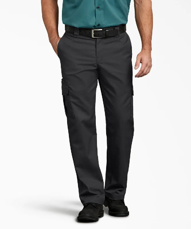 Sports Fashion Dickies Men's Regular Fit Twill Cargo Pants - Charcoal