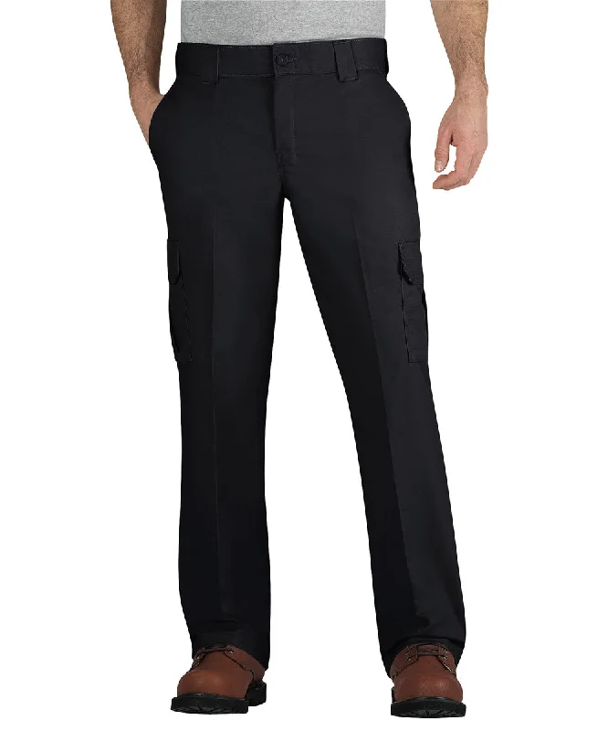 Fashionable Items Dickies Men's Regular Fit Twill Cargo Pants - Black