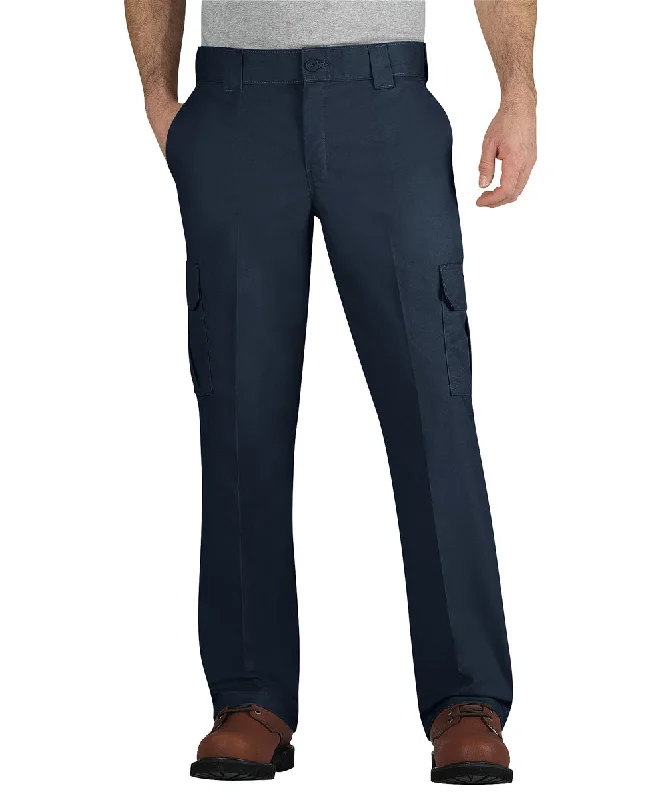 Unique Fashion Dickies Men's Regular Fit Twill Cargo Pants - Dark Navy