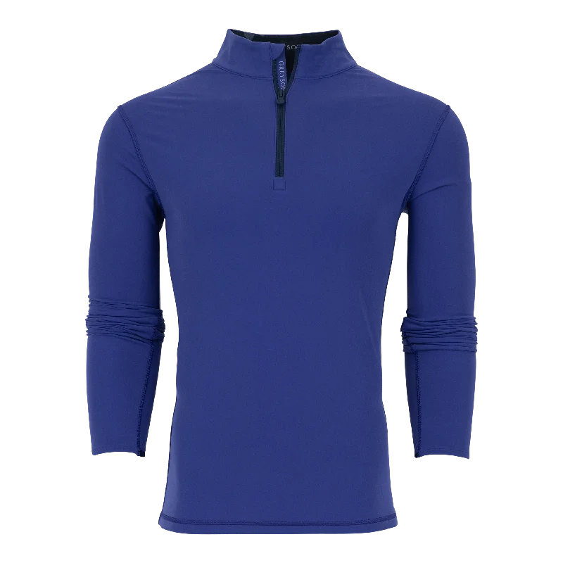 French Style Tate Mockneck Quarter-Zip (Night Fall)