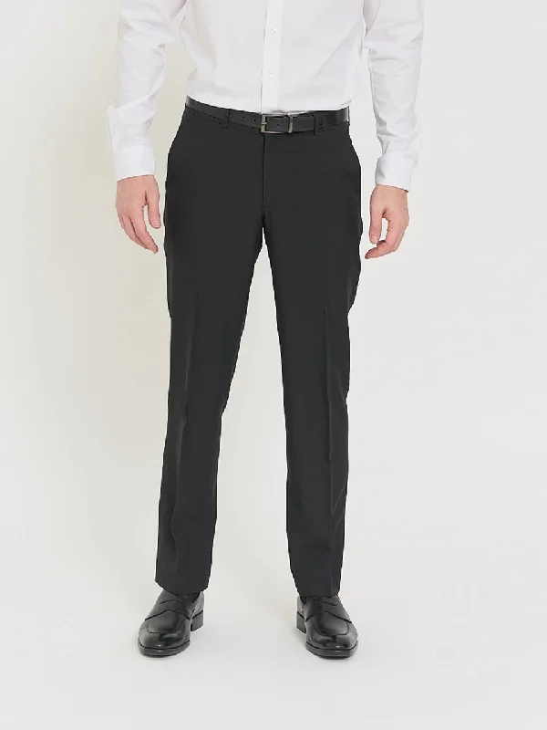 Simple Solid Color Men's Proserv Pant - Black