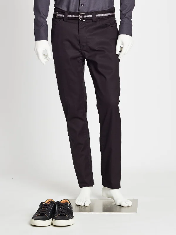 Stunning Fashion Men's Lightweight Crew Pant - Black