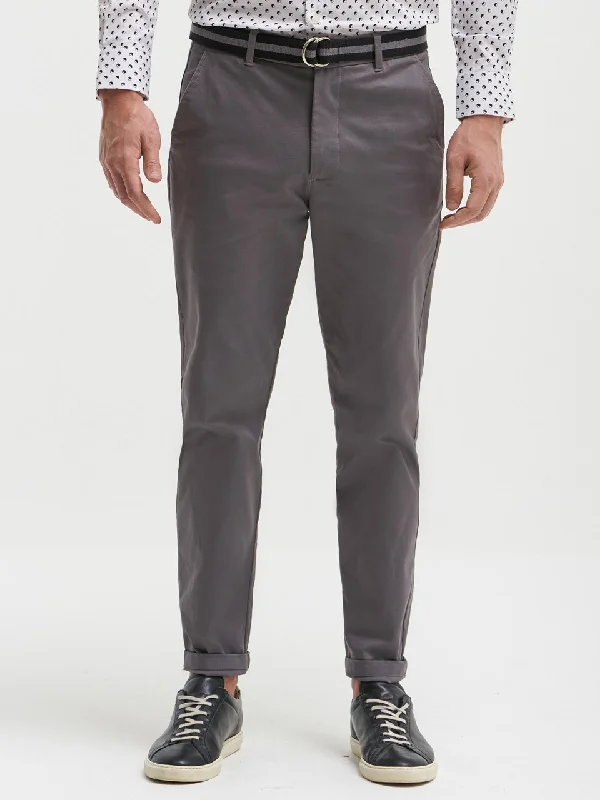 Mid-length Style Men's Mason Stretch Chino - Carbon Grey