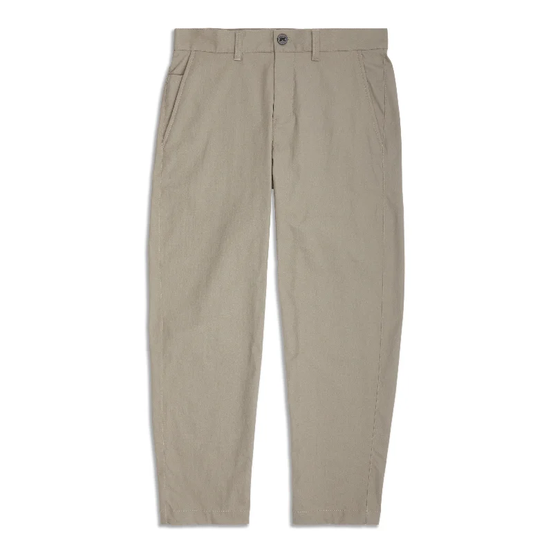 Retro Fashion Relaxed-Tapered Smooth Twill Trouser - Resale