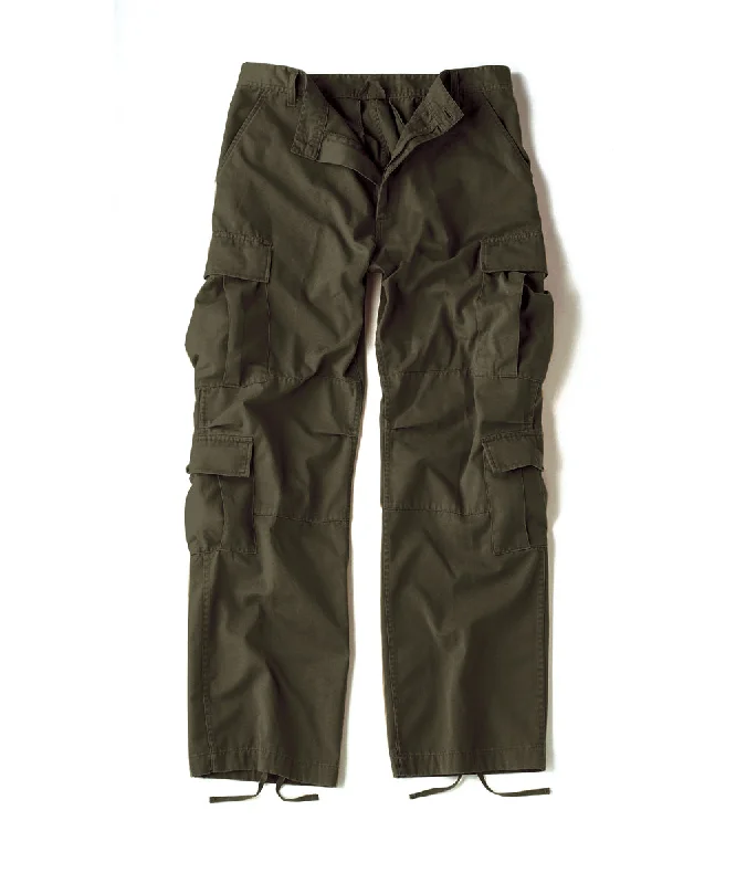 Relaxed Fit Rothco Vintage Paratrooper Fatigue Pants - Olive Drab